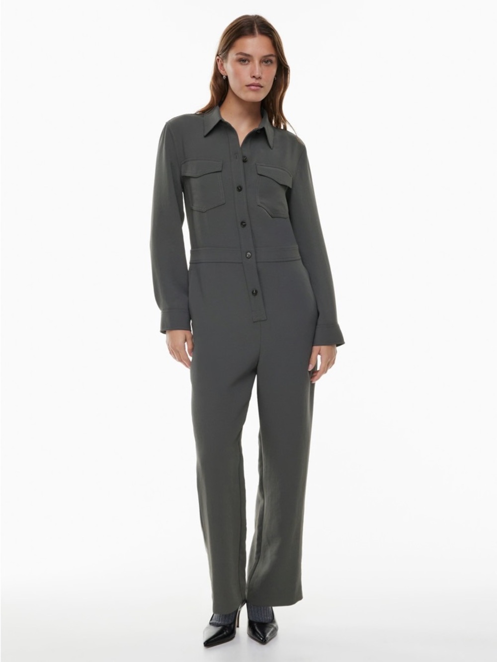 Aritzia Wilfred Laneway Jumpsuit size XS grey